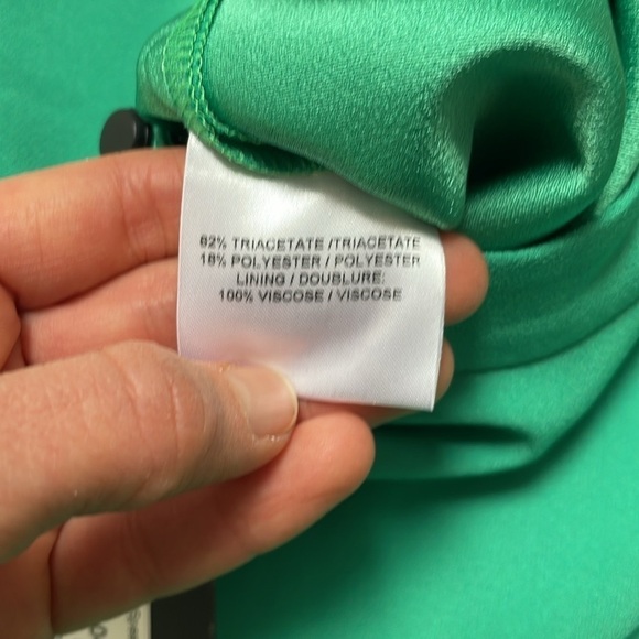 Judith & Charles Montparnasse Dress Spearmint Green Longsleeve High Neck 4 New - Picture 11 of 11